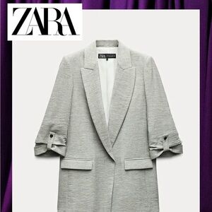Zara Women's Light Gray Blazer